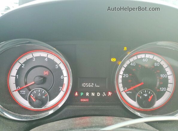 2C4RDGCGXLR161396 2020 DODGE GRAND Black Instrument cluster view