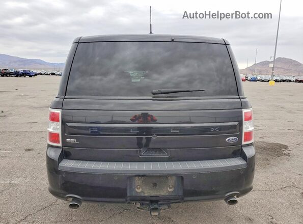 2FMGK5C80KBA34508 2019 FORD FLEX Black უკანა ხედი