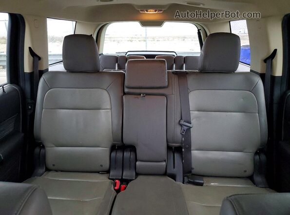 2FMGK5C80KBA34508 2019 FORD FLEX Black უკანა სავარძლების ხედი