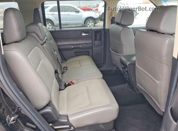 2FMGK5C80KBA34508 2019 FORD FLEX Black უკანა სალონის ხედი