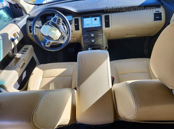 2FMGK5C85GBA18294 2016 FORD FLEX White Dashboard view