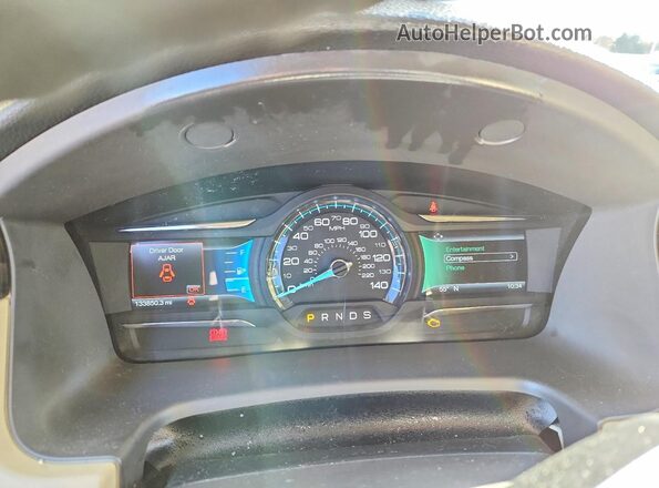 2FMGK5C85GBA18294 2016 FORD FLEX White Instrument cluster view