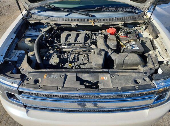 2FMGK5C85GBA18294 2016 FORD FLEX White Engine compartment view