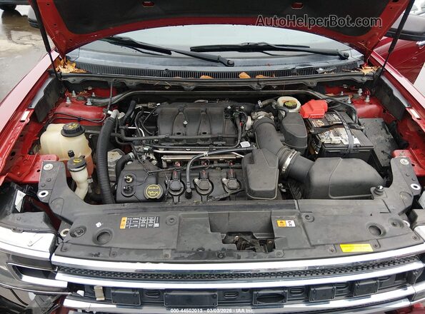 2FMGK5C86GBA13069 2016 FORD FLEX Red Вид ззаду