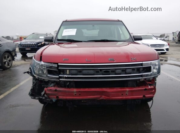 2FMGK5C86GBA13069 2016 FORD FLEX Red Вид задньої частини салону