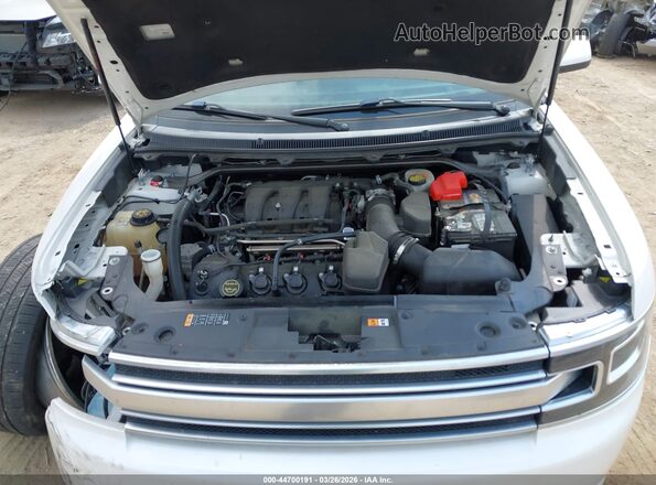 2FMGK5D86JBA05544 2018 FORD FLEX White უკანა ხედი