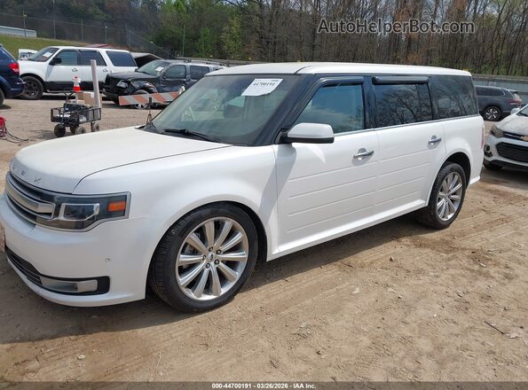 2FMGK5D86JBA05544 2018 FORD FLEX White წინა მარცხენა ხედი სამი მეოთხედიდან