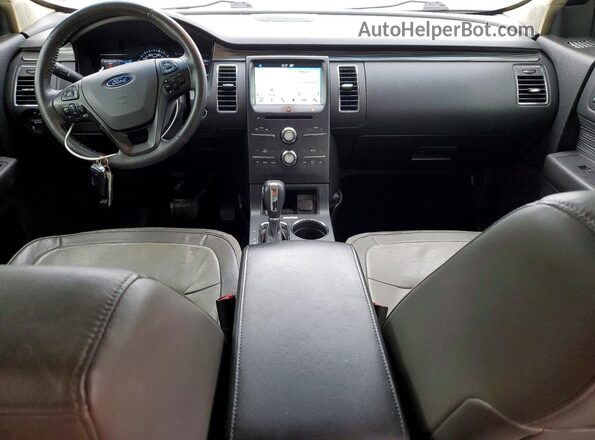 2FMHK6C84HBA01899 2017 FORD FLEX White Widok deski rozdzielczej