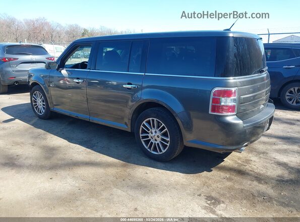 2FMHK6C89KBA25574 2019 FORD FLEX Gray Trasero izquierdo