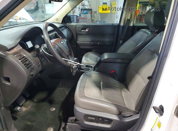 2FMHK6DT2JBA19620 2018 FORD FLEX White წინა სალონის ხედი