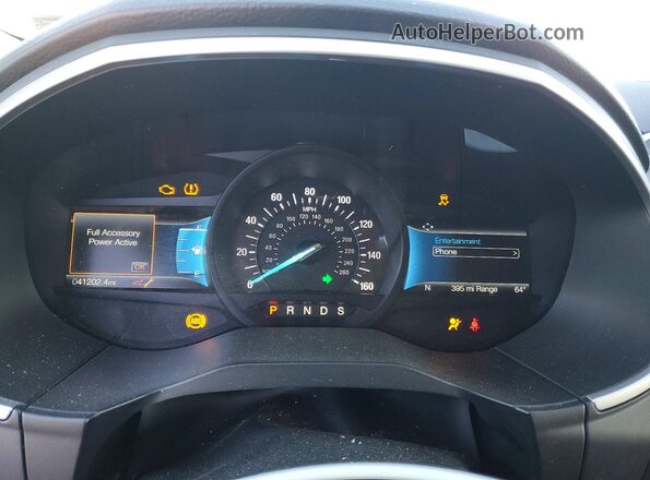 2FMPK3G95MBA51282 2021 FORD EDGE White Widok zestawu wskaźników