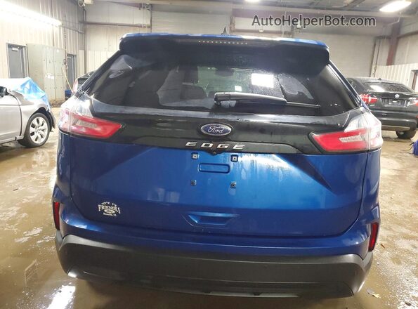 2FMPK3G95MBA53999 2021 FORD EDGE Blue Вид ззаду