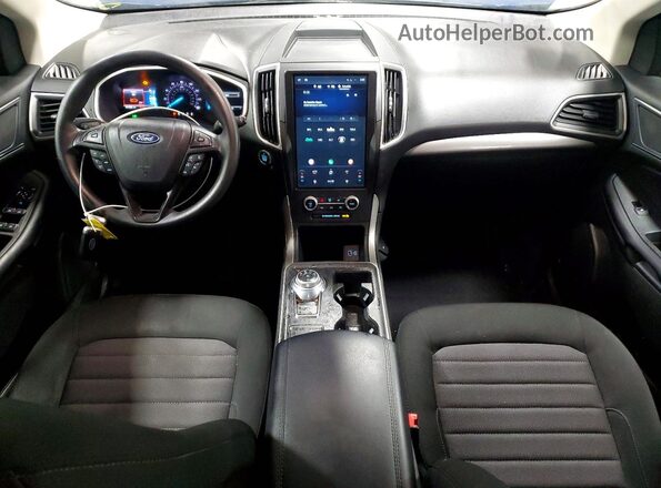 2FMPK3G95MBA53999 2021 FORD EDGE Blue Вид панелі приладів