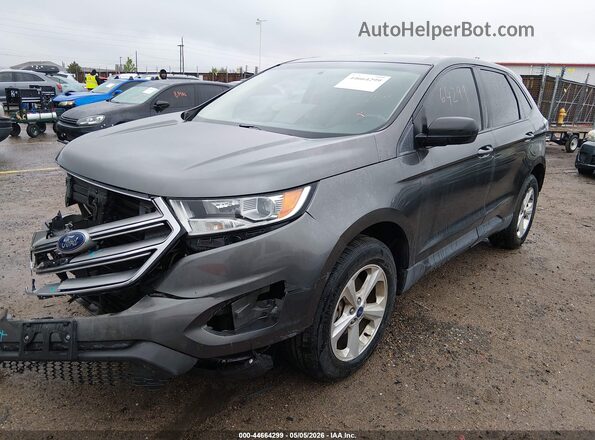 2FMPK3G97HBB20642 2017 FORD EDGE Silver წინა მარცხენა ხედი სამი მეოთხედიდან