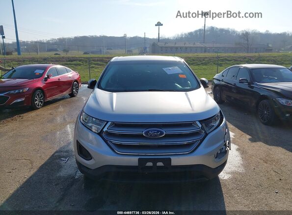 2FMPK3G98JBB74635 2018 FORD EDGE Silver Instrument cluster view