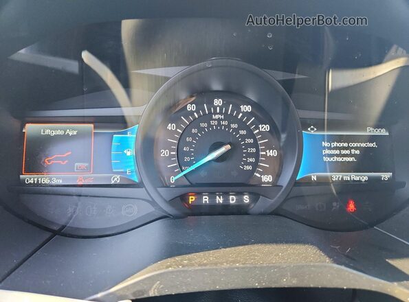 2FMPK3G99MBA11383 2021 FORD EDGE Black Вид щитка приладів