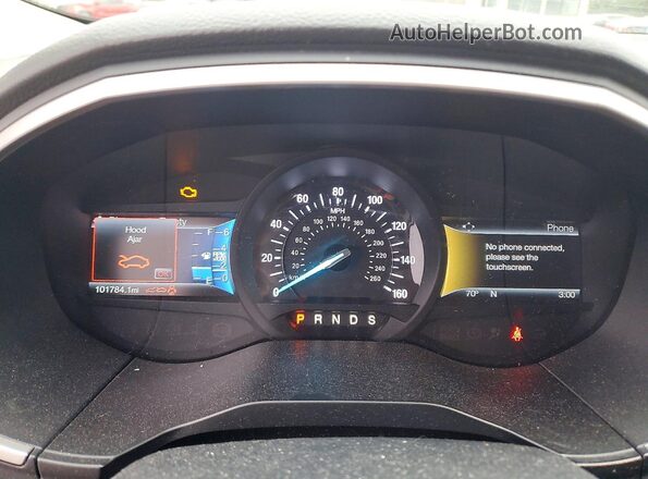 2FMPK3J8XGBC33774 2016 FORD EDGE White Vista del cuadro de instrumentos