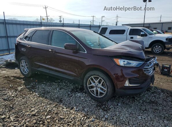 2FMPK3J90MBA09580 2021 FORD EDGE Burgundy Передня права чверть