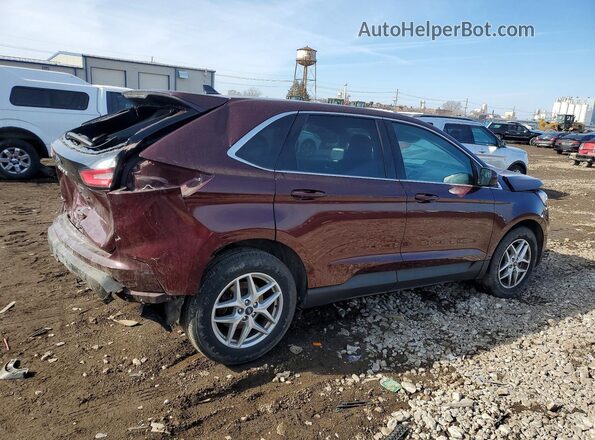 2FMPK3J90MBA09580 2021 FORD EDGE Burgundy Задня права чверть