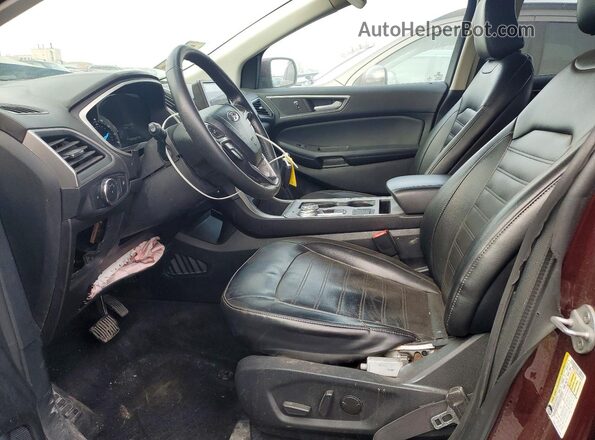 2FMPK3J90MBA09580 2021 FORD EDGE Burgundy Вид салону спереду