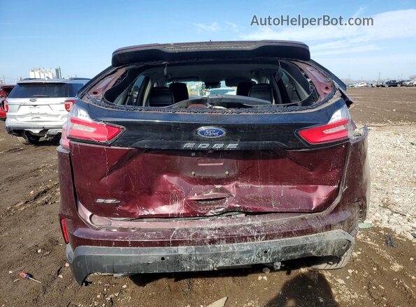 2FMPK3J90MBA09580 2021 FORD EDGE Burgundy Вид ззаду