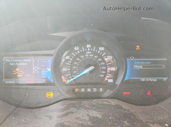 2FMPK3J92MBA05286 2021 FORD EDGE Silver Instrument cluster view