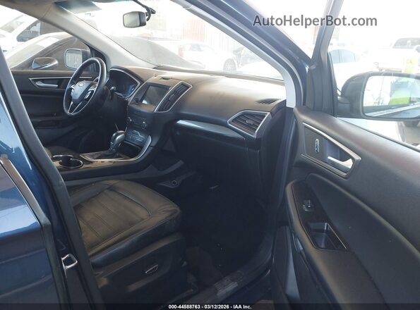 2FMPK3J93HBB68972 2017 FORD EDGE Blue Widok wnętrza z przodu