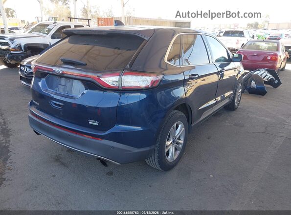 2FMPK3J93HBB68972 2017 FORD EDGE Blue Tył prawy