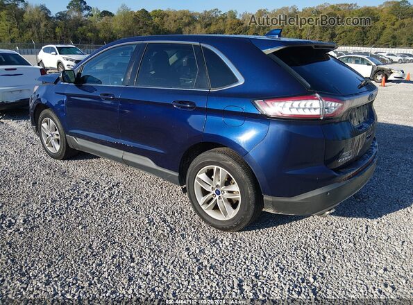 2FMPK3J94GBC18082 2016 FORD EDGE Blue Հետևի ձախ