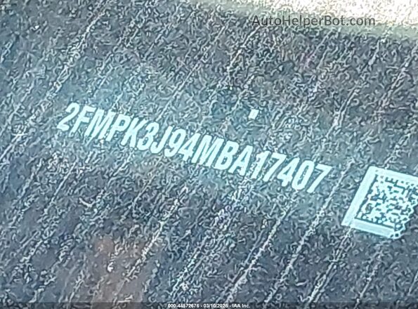 2FMPK3J94MBA17407 2021 FORD EDGE Gray Вид підкапотного простору