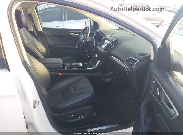 2FMPK3K91KBC11209 2019 FORD EDGE White Вид салону спереду