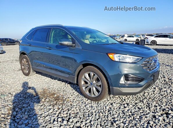 2FMPK3K91KBC15874 2019 FORD EDGE Teal 