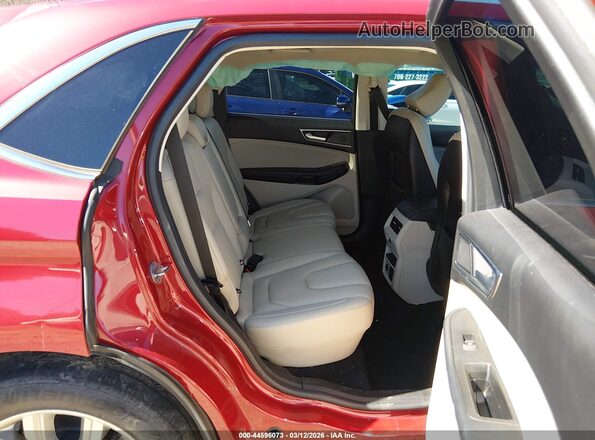2FMPK3K91MBA19629 2021 FORD EDGE Red Widok naklejki z numerem VIN