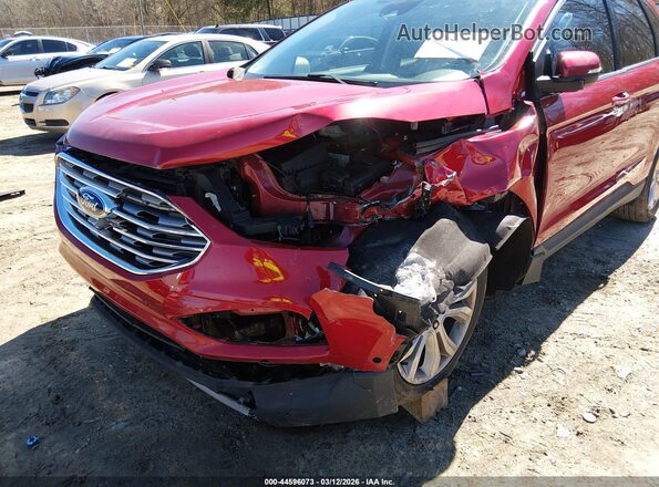 2FMPK3K91MBA19629 2021 FORD EDGE Red Widok z przodu