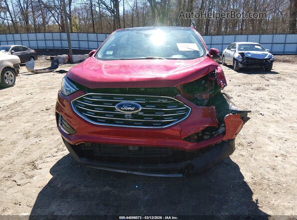 2FMPK3K91MBA19629 2021 FORD EDGE Red Widok wnętrza z tyłu