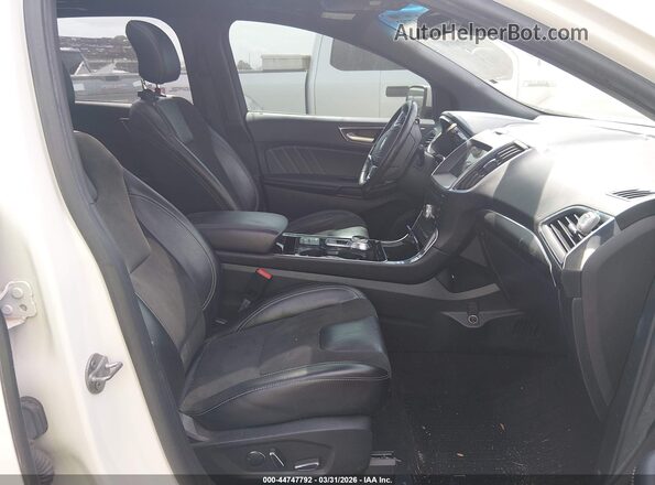 2FMPK4AP4KBB45888 2019 FORD EDGE White Widok wnętrza z przodu