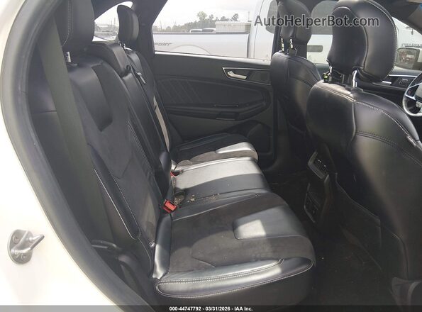 2FMPK4AP4KBB45888 2019 FORD EDGE White Widok naklejki z numerem VIN