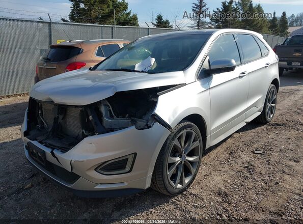 2FMPK4AP5HBC33941 2017 FORD EDGE Silver Przód lewy