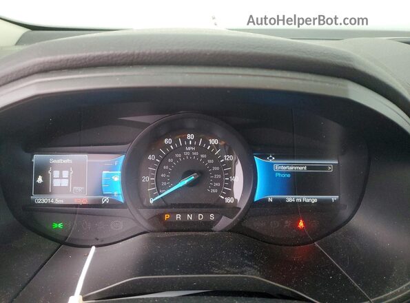 2FMPK4G92PBA26432 2023 FORD EDGE White Widok zestawu wskaźników