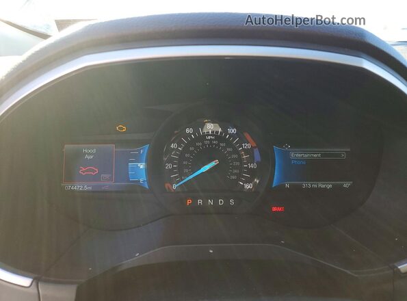 2FMPK4G95MBA60005 2021 FORD EDGE Gray Вид щитка приладів