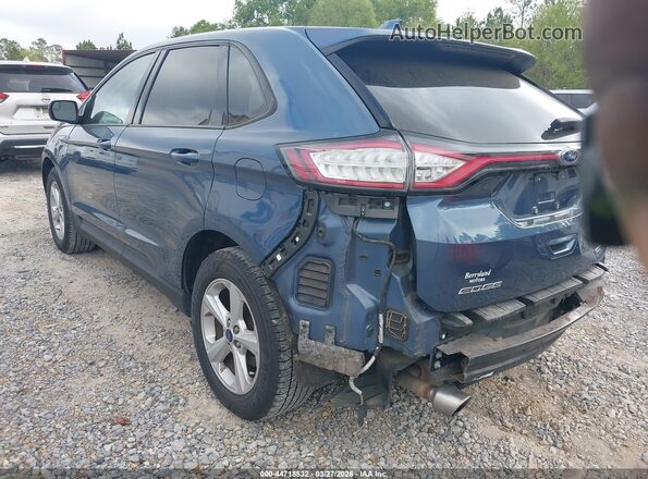 2FMPK4G97JBB35380 2018 FORD EDGE Light Blue Rear left