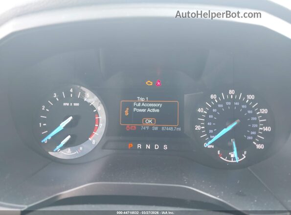 2FMPK4G97JBB35380 2018 FORD EDGE Light Blue Rear seats view