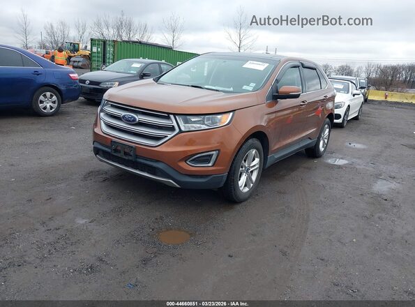 2FMPK4J8XHBB40261 2017 FORD EDGE Brown Vista tres cuartos delantera izquierda