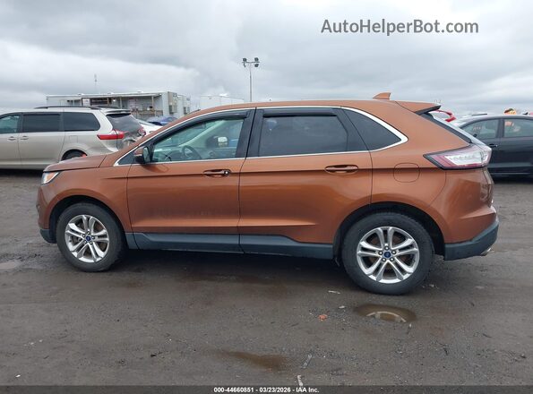 2FMPK4J8XHBB40261 2017 FORD EDGE Brown Vista interior de 360 grados