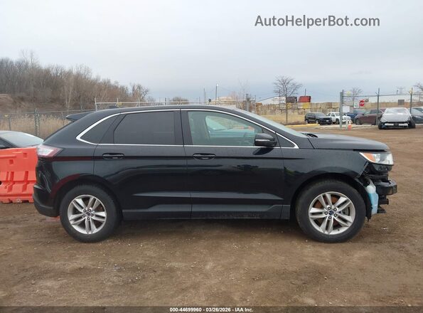 2FMPK4J90HBC01027 2017 FORD EDGE Black Widok wnętrza z tyłu