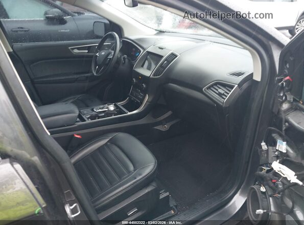 2FMPK4J91KBB89915 2019 FORD EDGE Gray Вид салону спереду