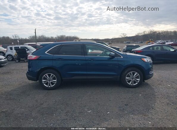 2FMPK4J91LBA49476 2020 FORD EDGE Синий Вид задней части салона