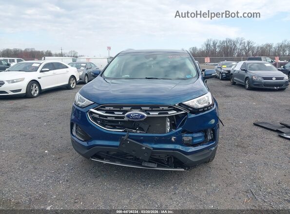 2FMPK4J91LBA49476 2020 FORD EDGE Синий Вид щитка приборов