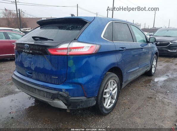 2FMPK4J91NBA38156 2022 FORD EDGE Blue Tył prawy