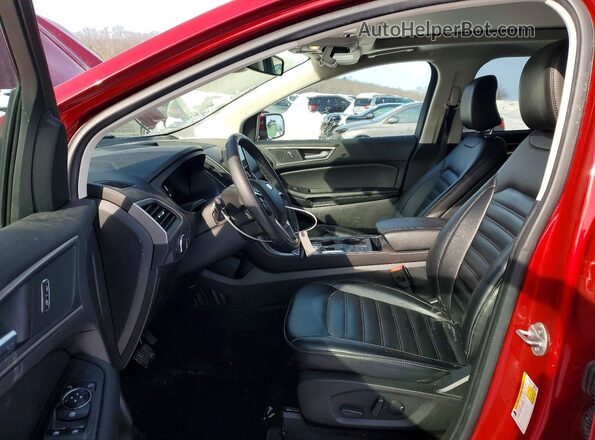 2FMPK4J91NBB00607 2022 FORD EDGE Red Вид салону спереду